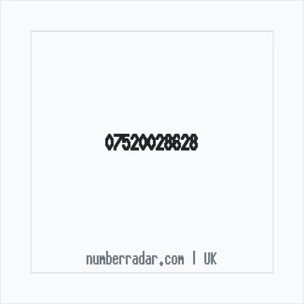 Reverse number check for +44 7520 028628 — who called me?