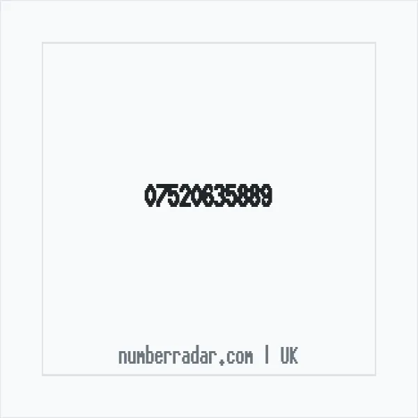Reverse number check for +44 7520 635889 — who called me?