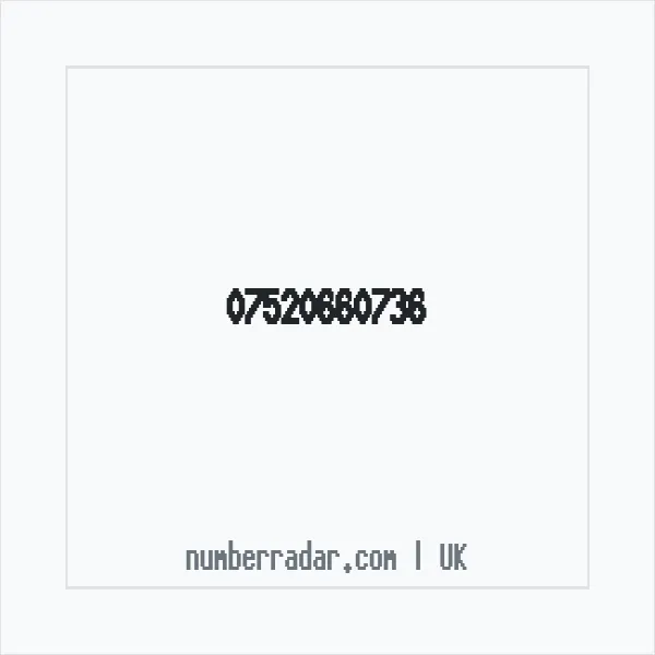Reverse number check for +44 7520 660736 — who called me?