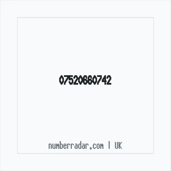 Reverse number check for +44 7520 660742 — who called me?