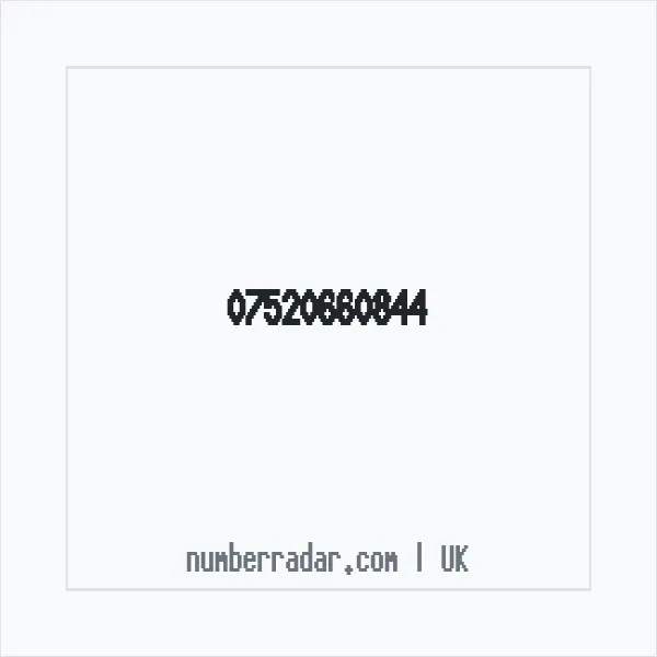 Reverse number check for +44 7520 660844 — who called me?