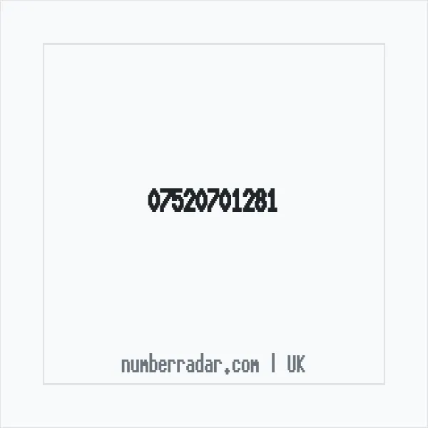 Reverse number check for +44 7520 701281 — who called me?