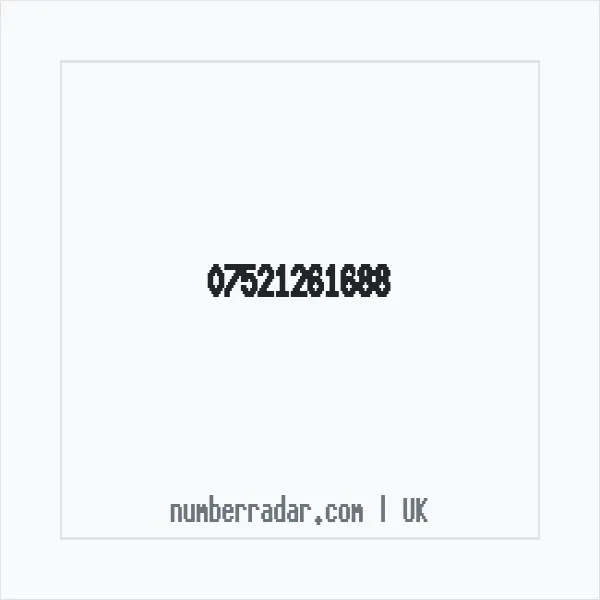Reverse number check for +44 7521 261688 — who called me?