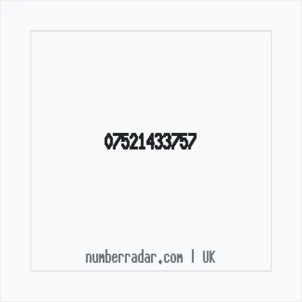 Reverse number check for +44 7521 433757 — who called me?