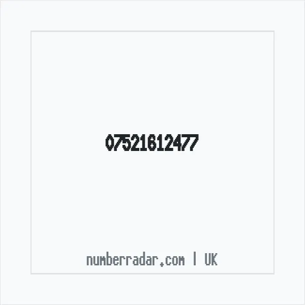 Reverse number check for +44 7521 612477 — who called me?