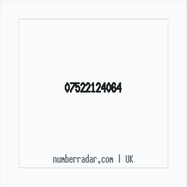 Reverse number check for +44 7522 124064 — who called me?