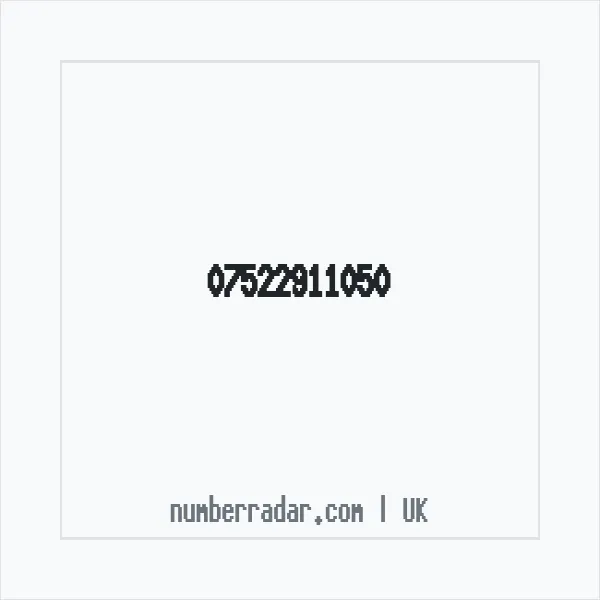 Reverse number check for +44 7522 911050 — who called me?