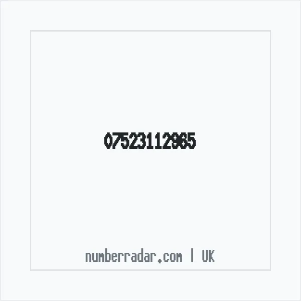 Reverse number check for +44 7523 112965 — who called me?