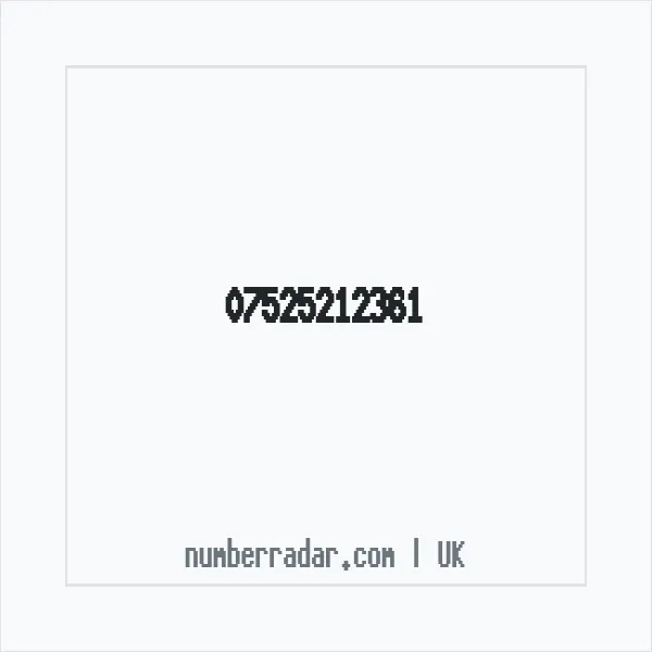 Reverse number check for +44 7525 212361 — who called me?