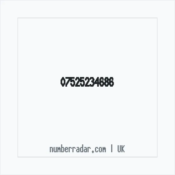 Reverse number check for +44 7525 234686 — who called me?