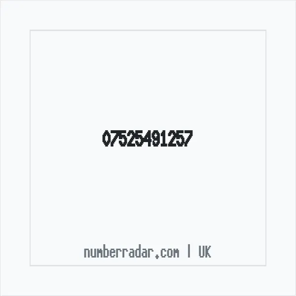 Reverse number check for +44 7525 491257 — who called me?