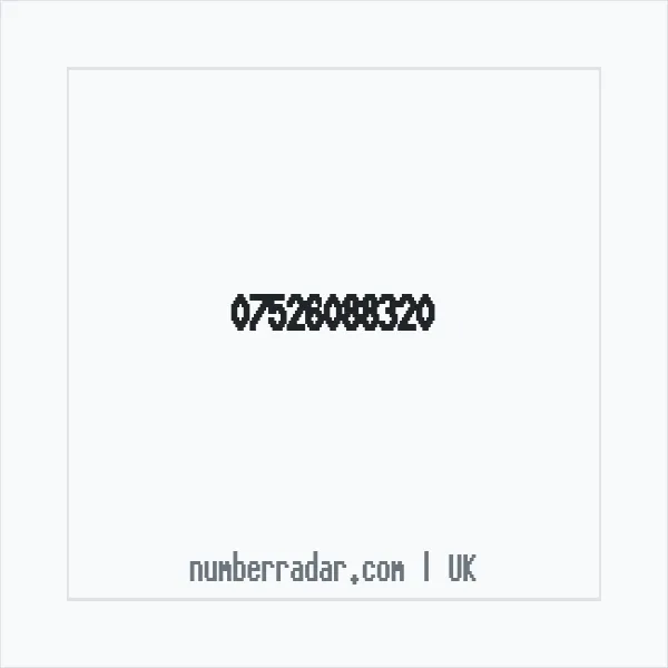 Reverse number check for +44 7526 088320 — who called me?