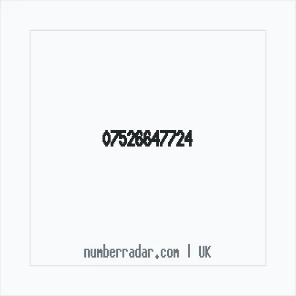 Reverse number check for +44 7526 647724 — who called me?