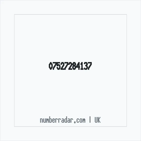 Reverse number check for +44 7527 284137 — who called me?