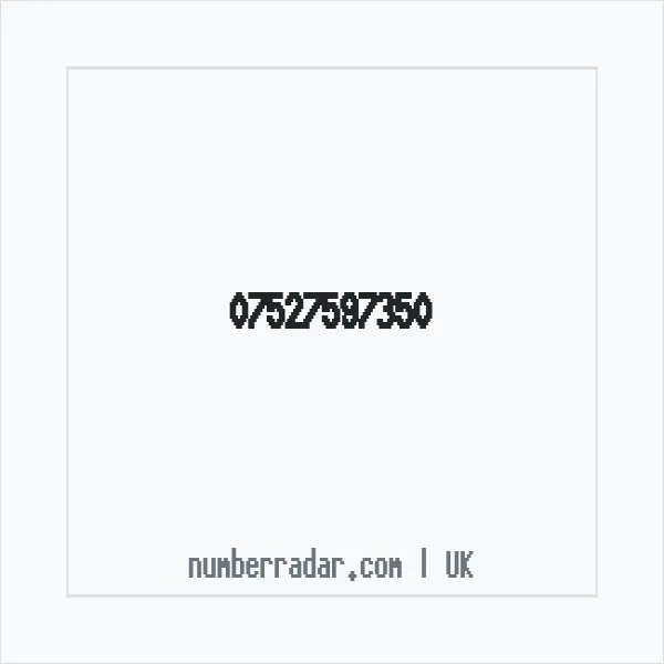 Reverse number check for +44 7527 597350 — who called me?