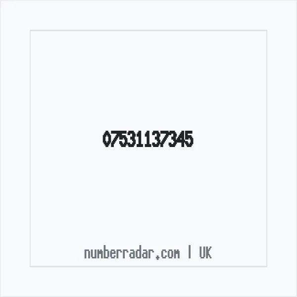Reverse number check for +44 7531 137345 — who called me?