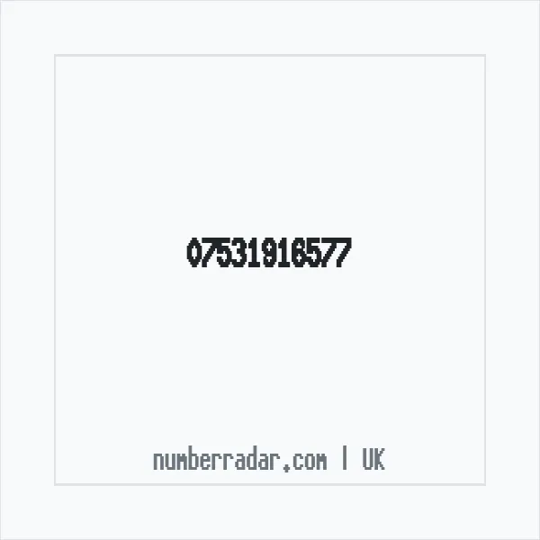 Reverse number check for +44 7531 916577 — who called me?