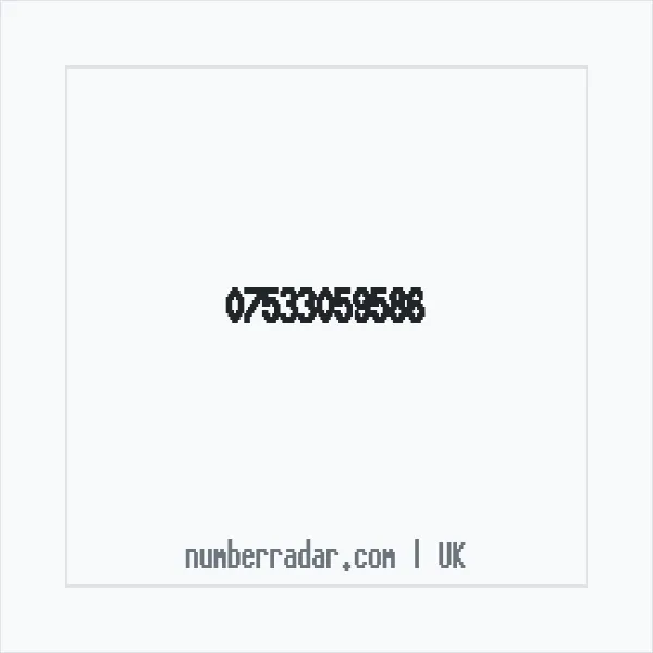 Reverse number check for +44 7533 059586 — who called me?