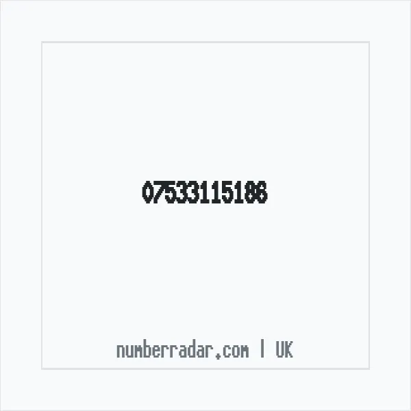Reverse number check for +44 7533 115186 — who called me?
