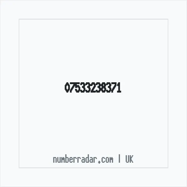 Reverse number check for +44 7533 238371 — who called me?