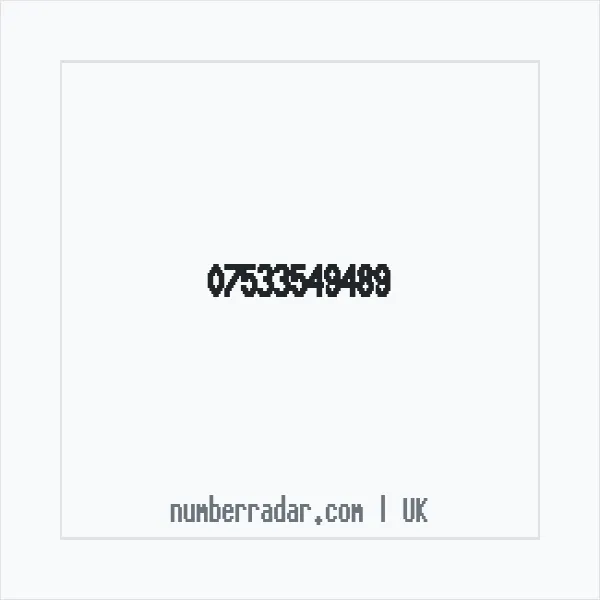 Reverse number check for +44 7533 549489 — who called me?