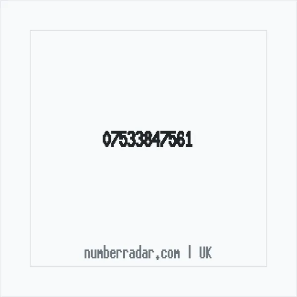 Reverse number check for +44 7533 847561 — who called me?