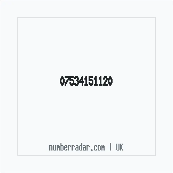 Reverse number check for +44 7534 151120 — who called me?