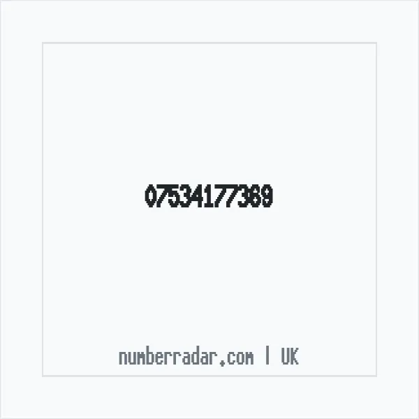 Reverse number check for +44 7534 177369 — who called me?