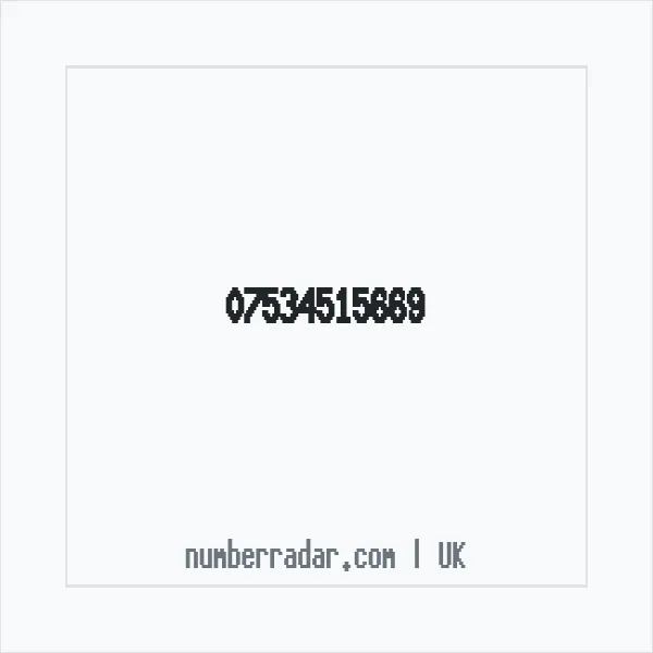 Reverse number check for +44 7534 515669 — who called me?