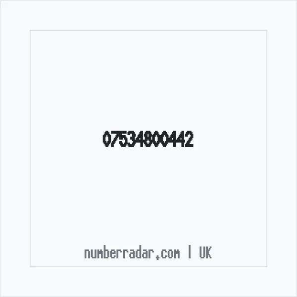 Reverse number check for +44 7534 800442 — who called me?