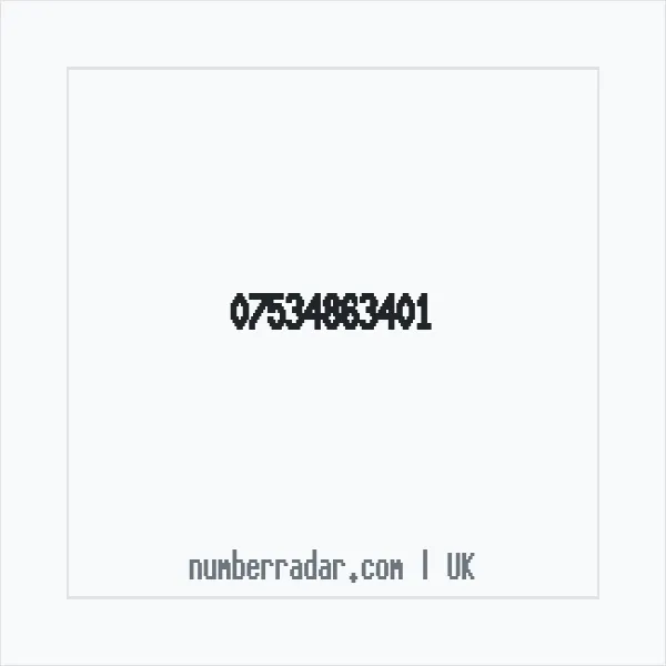 Reverse number check for +44 7534 863401 — who called me?