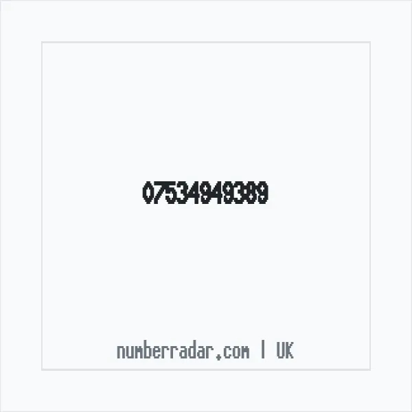Reverse number check for +44 7534 949389 — who called me?