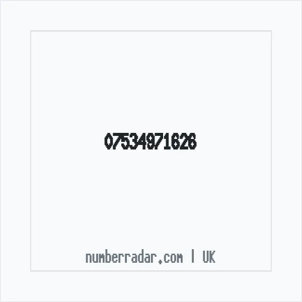 Reverse number check for +44 7534 971626 — who called me?