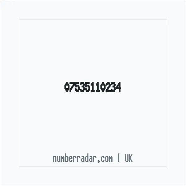 Reverse number check for +44 7535 110234 — who called me?