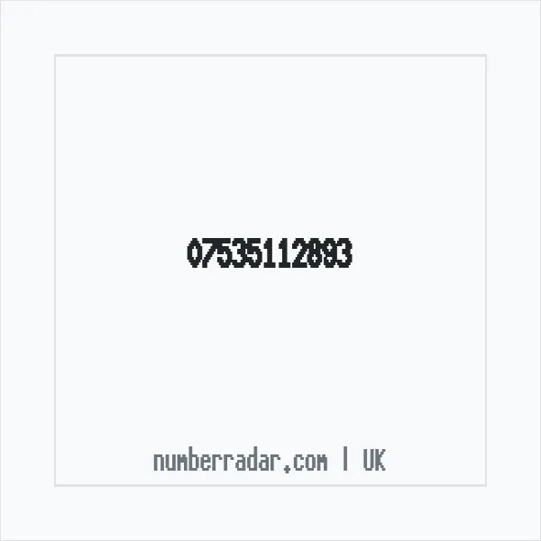 Reverse number check for +44 7535 112893 — who called me?