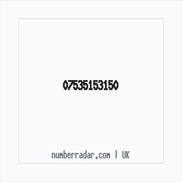 Reverse number check for +44 7535 153150 — who called me?