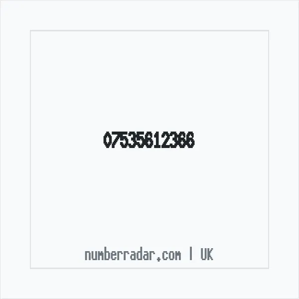 Reverse number check for +44 7535 612366 — who called me?