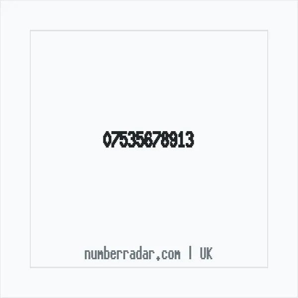 Reverse number check for +44 7535 678913 — who called me?