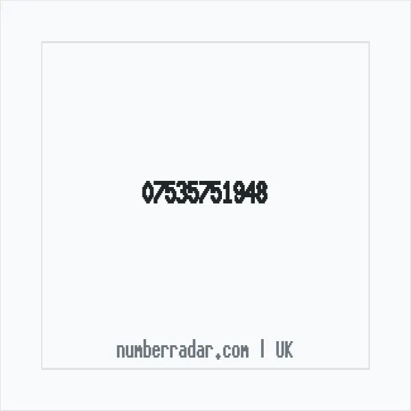 Reverse number check for +44 7535 751948 — who called me?