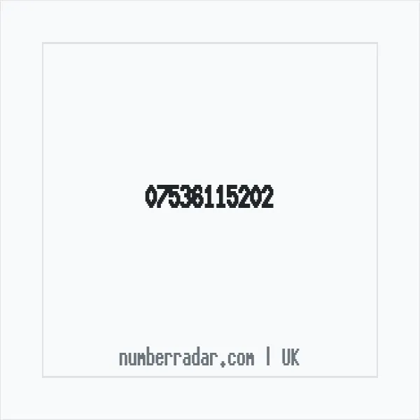 Reverse number check for +44 7536 115202 — who called me?