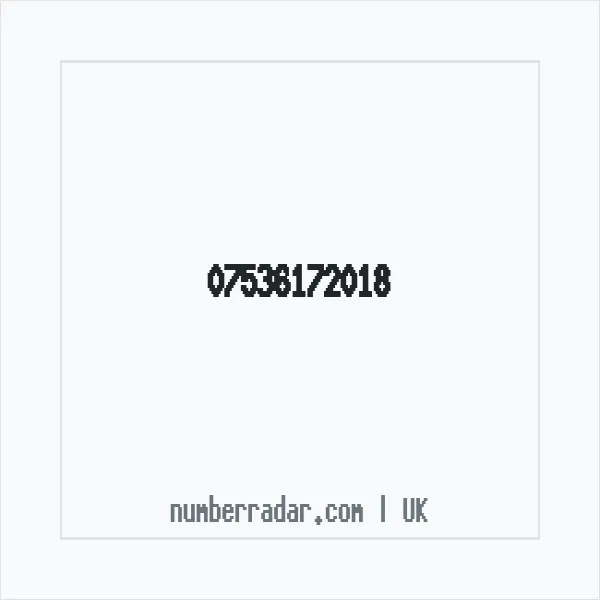 Reverse number check for +44 7536 172018 — who called me?