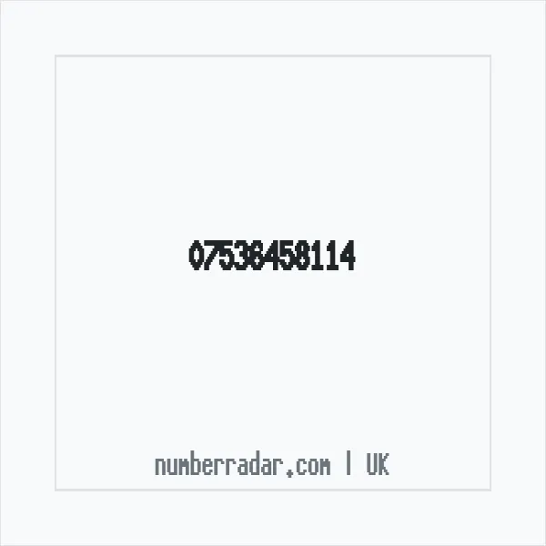 Reverse number check for +44 7536 458114 — who called me?