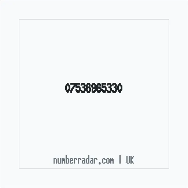 Reverse number check for +44 7536 965330 — who called me?