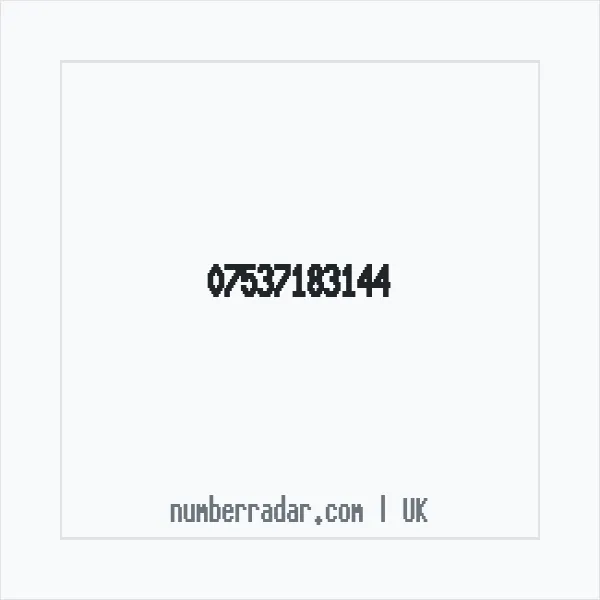 Reverse number check for +44 7537 183144 — who called me?