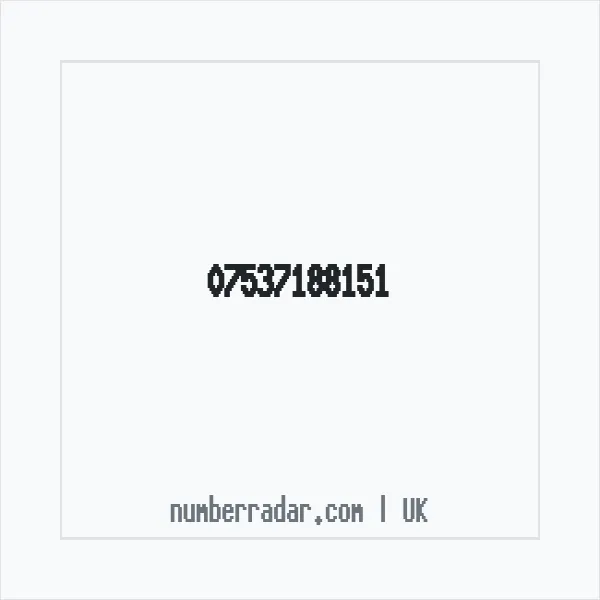 Reverse number check for +44 7537 188151 — who called me?