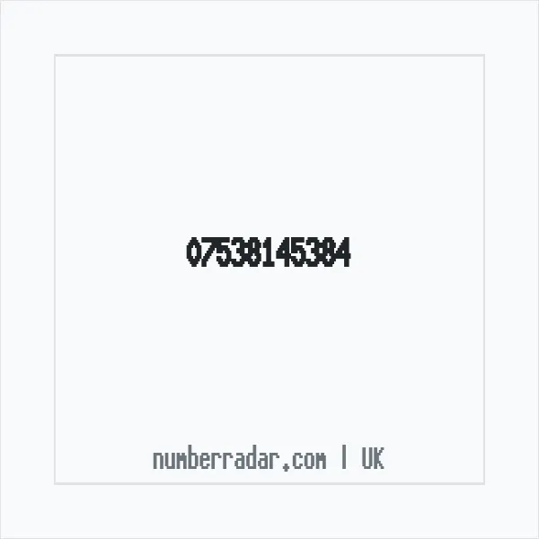 Reverse number check for +44 7538 145384 — who called me?