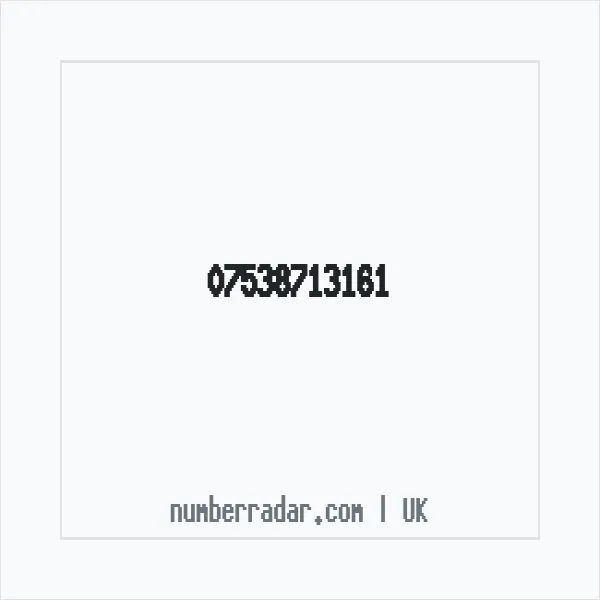 Reverse number check for +44 7538 713161 — who called me?