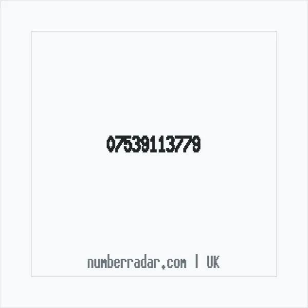 Reverse number check for +44 7539 113779 — who called me?