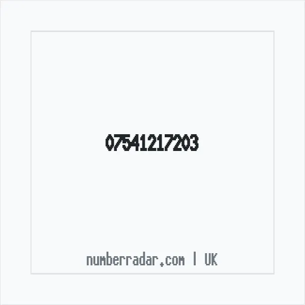 Reverse number check for +44 7541 217203 — who called me?