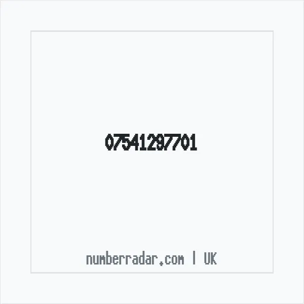 Reverse number check for +44 7541 297701 — who called me?